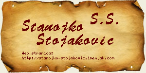 Stanojko Stojaković vizit kartica